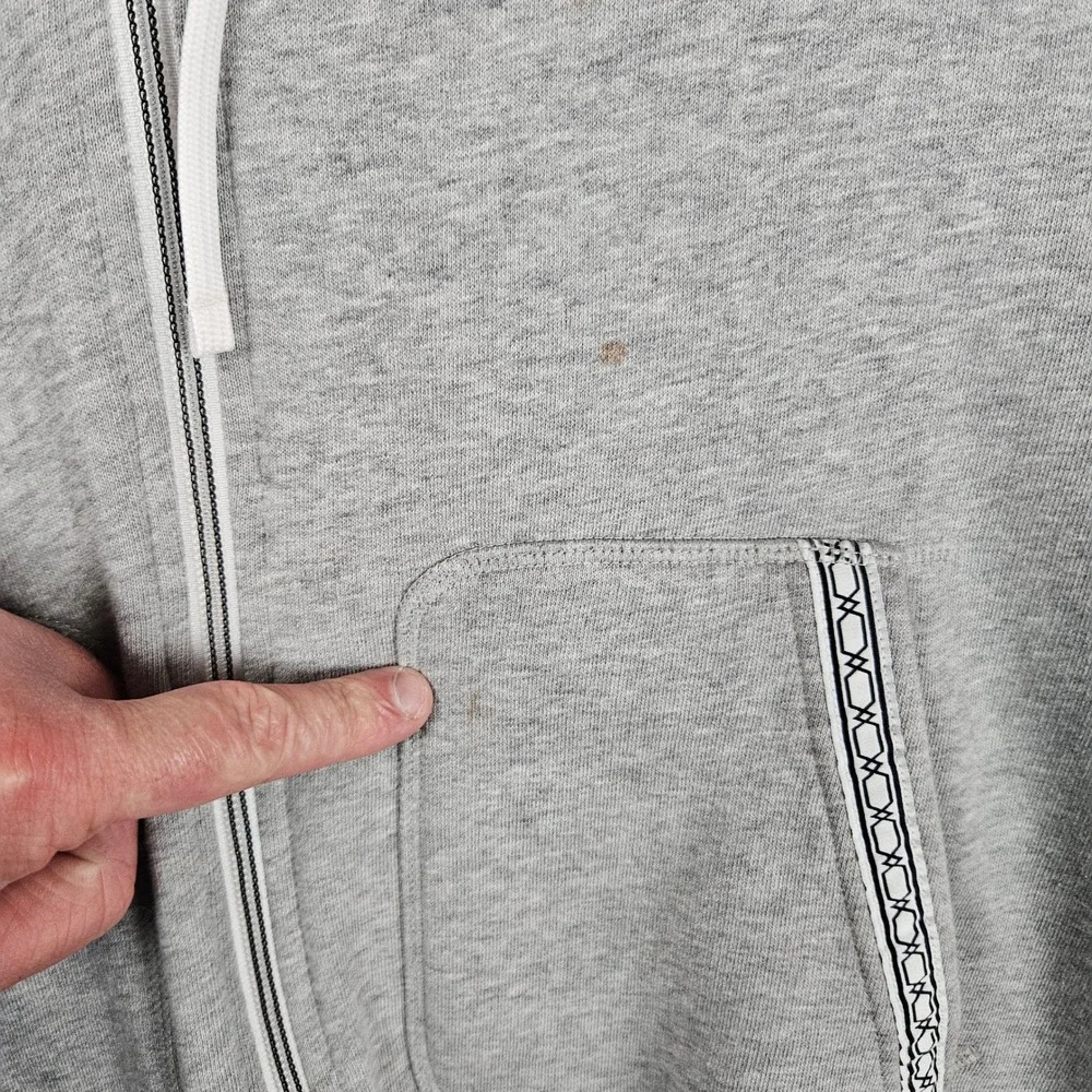 Adidas Derrick Rose Chisel Full Zip Hoodie Mens Gray Basketball Sweatshirt Small